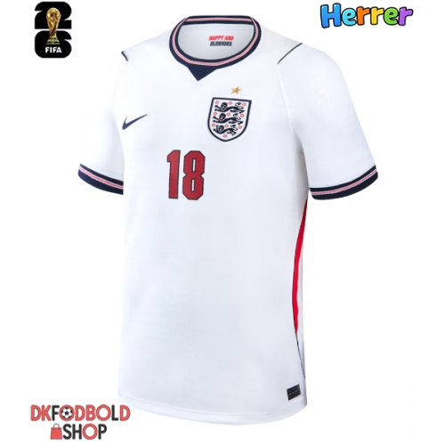 England Anthony Gordon #18 Hjemmebanetrøje VM 2026 Kort ærmer